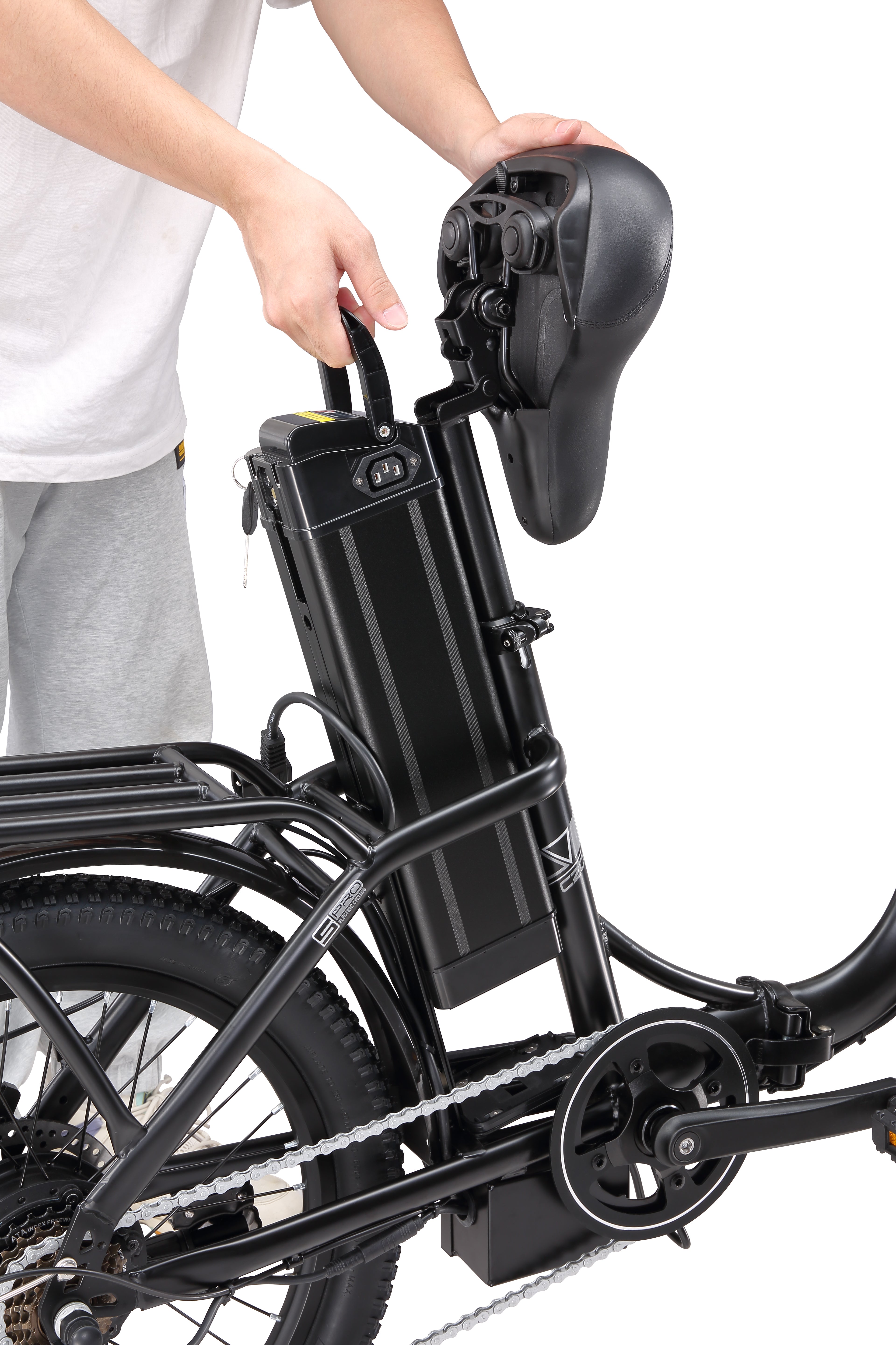 C20 20 inch adult folding electric bike, 750W peak motor, maximum 75 miles assist range, 15MPH electric bike, 648Wh battery, step-through commuter electric bike, suitable for adults and teenagers.