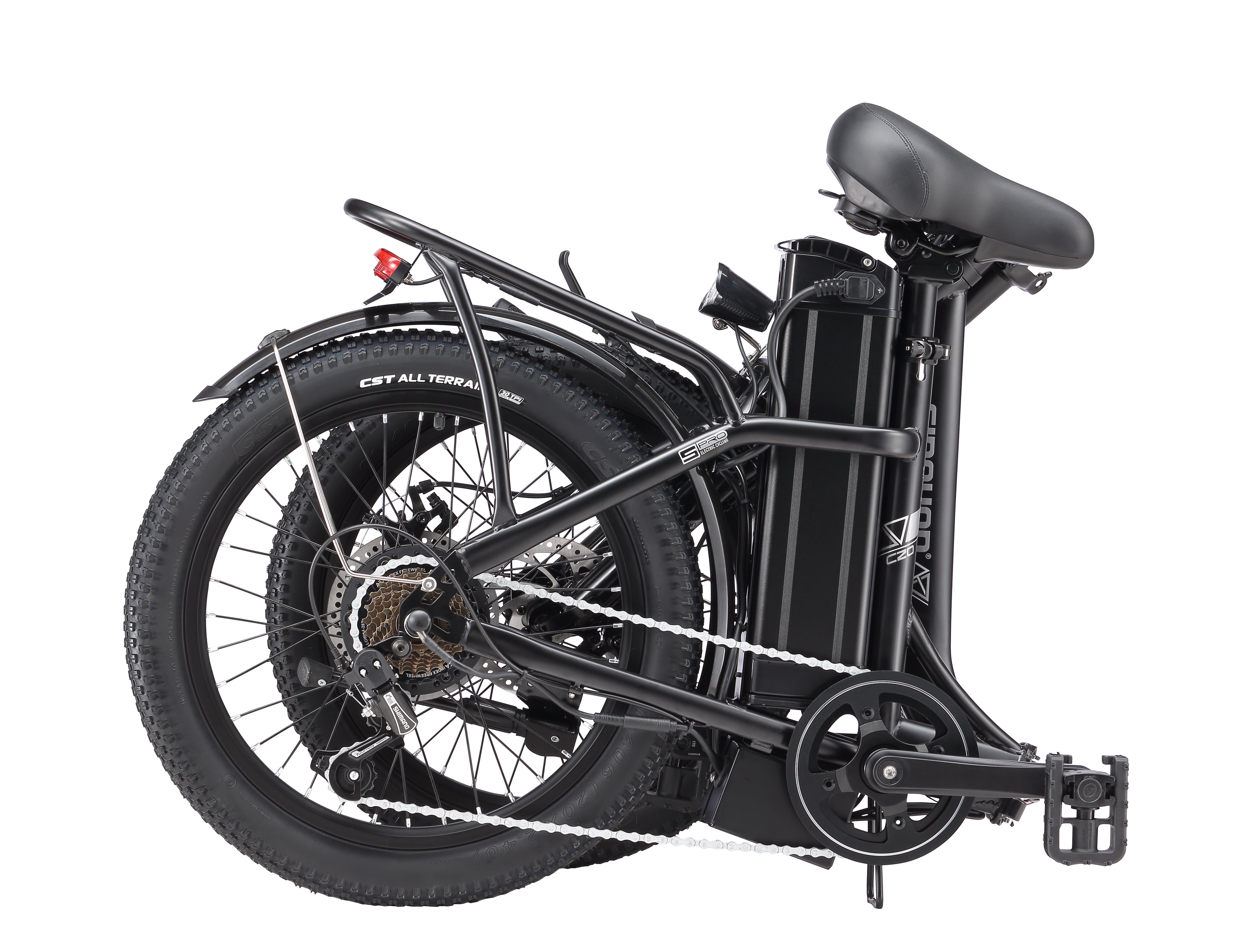 C20 20 inch adult folding electric bike, 750W peak motor, maximum 75 miles assist range, 15MPH electric bike, 648Wh battery, step-through commuter electric bike, suitable for adults and teenagers.